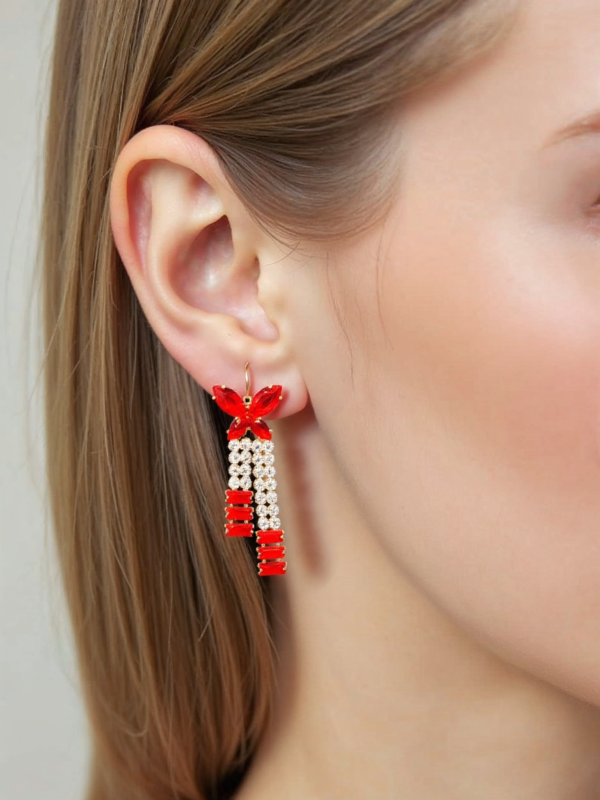Red Butterfly Drop Earrings-(1 Piece) Cheap & Flawless Elegance