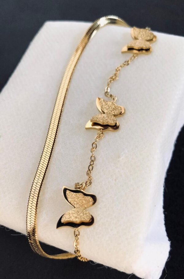 Bracelet - Butterfly Bracelet (1 Piece) Cheap & Trendy - Image 2