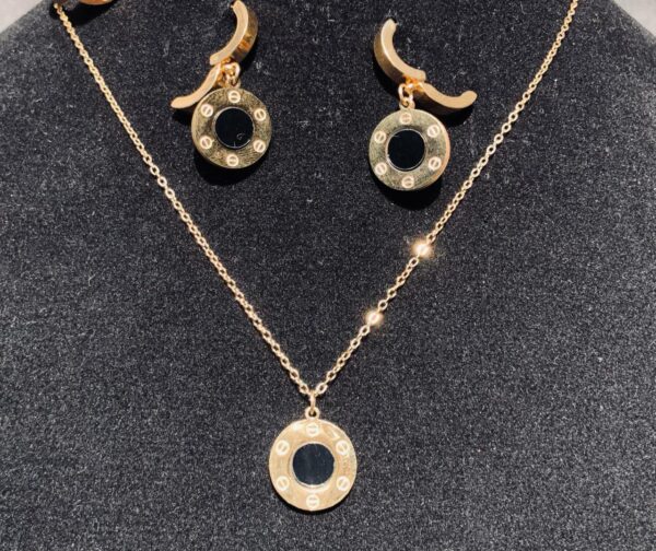 Set- Earrings+Necklace+Ring+Bracelet (4 Pieces) Cheap And All In One - Image 4