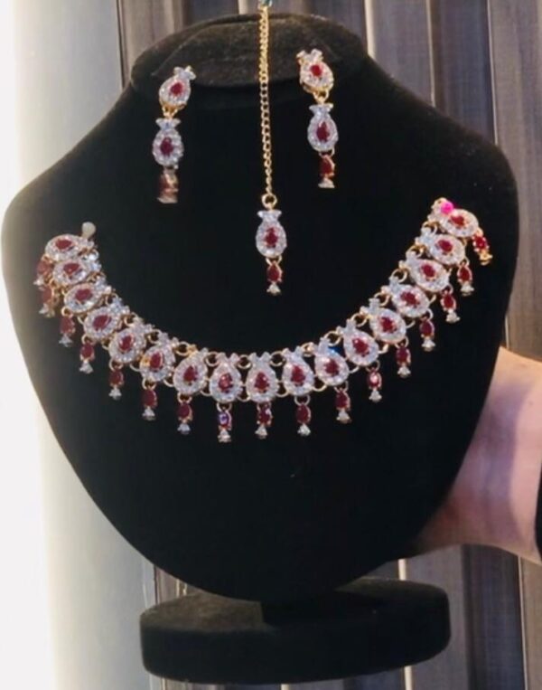 Bridal Set-Red Elegent Necklace Set